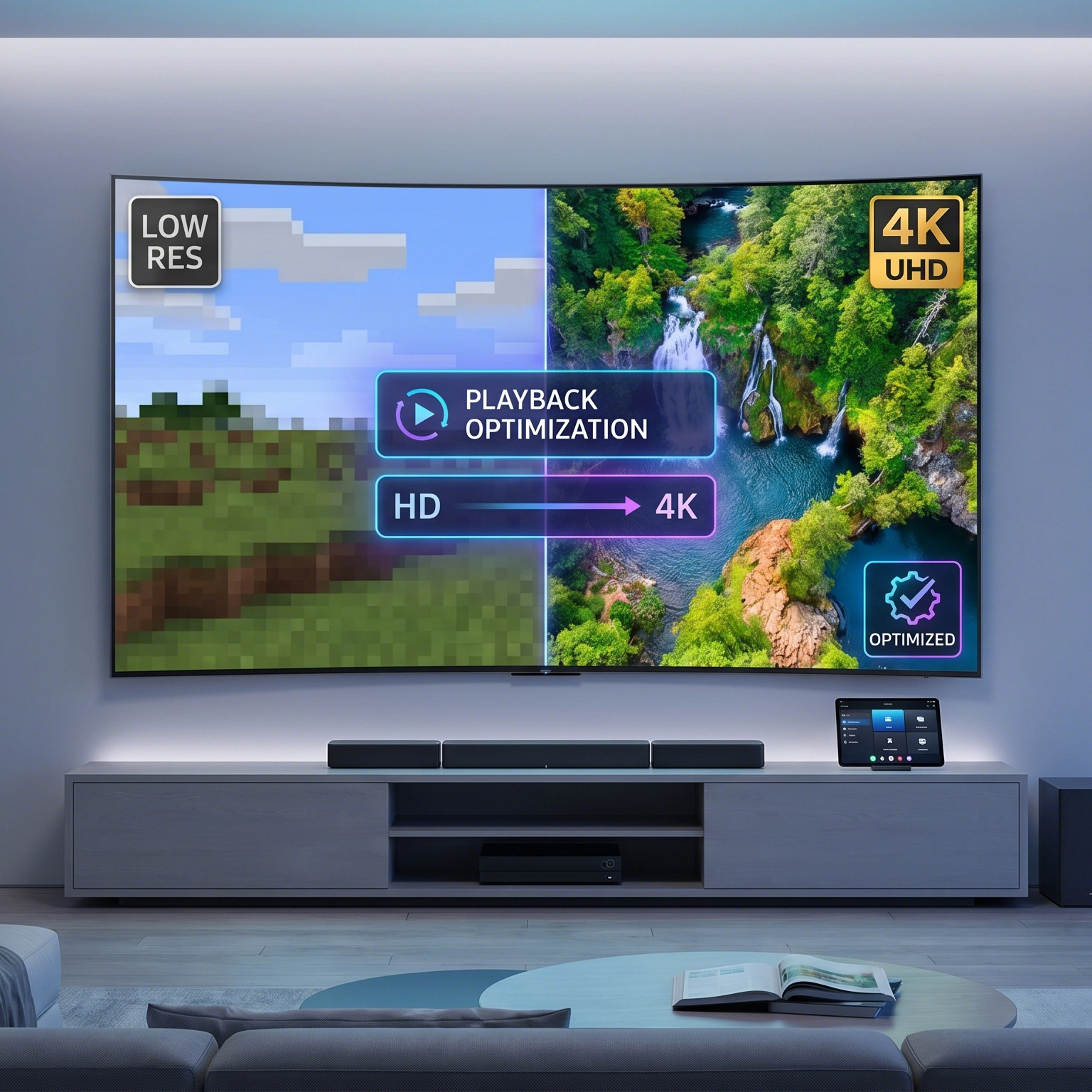 Optimize Playback on UHD/HD Screens
