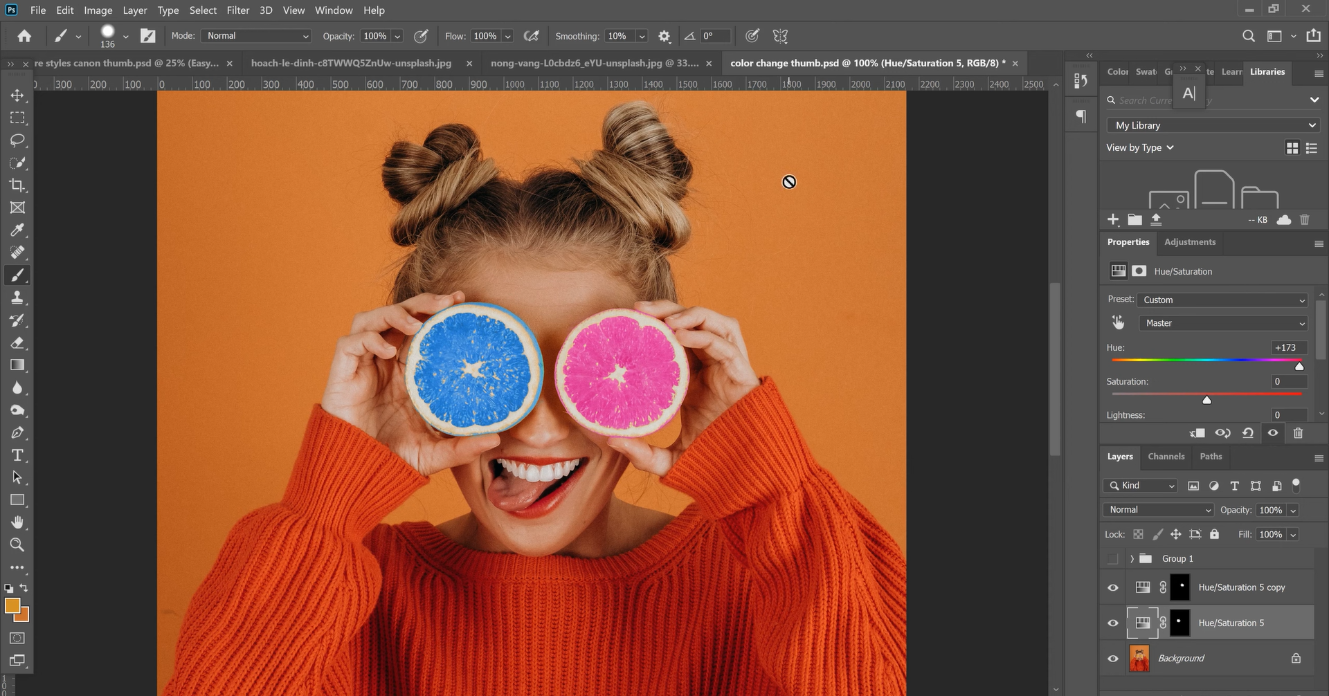 Farbe von etwas in Photoshop ändern