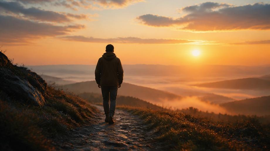 inspirational life philosophy video prompt 1 original 16:9 visual