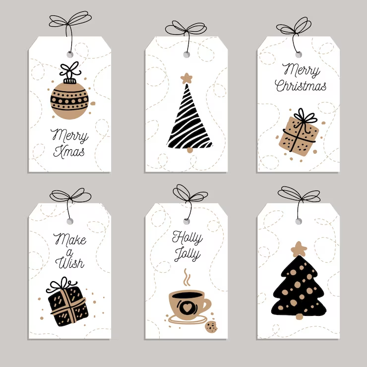 Luxury and premium gift tag design