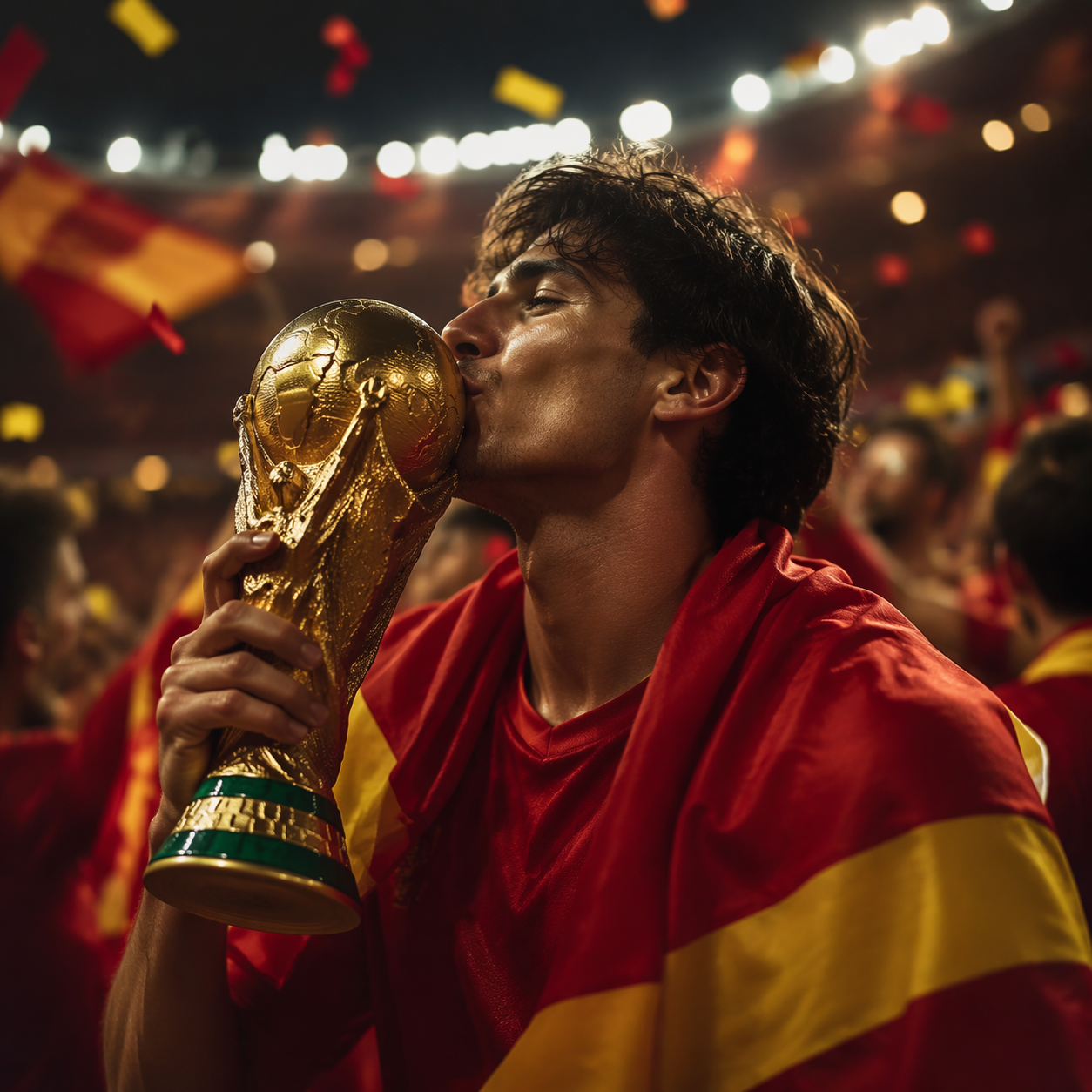Dreamina sepanyol memenangi piala dunia contoh segera 6: Adegan Wisel Akhir Sepanyol
