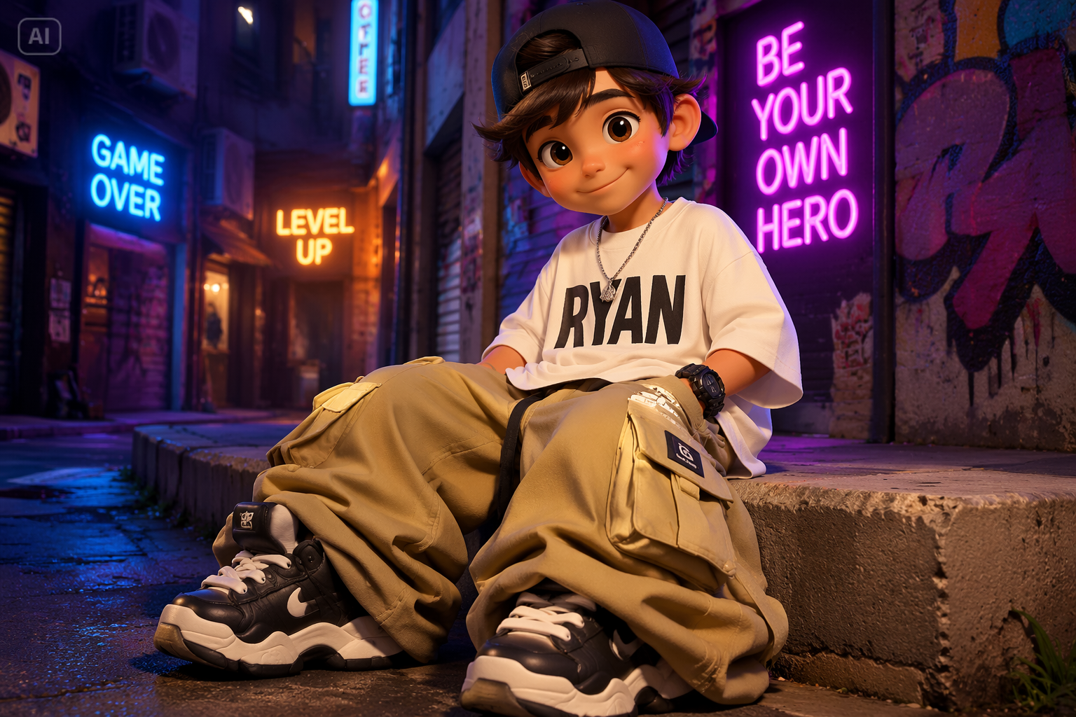 baggy jeans image prompt