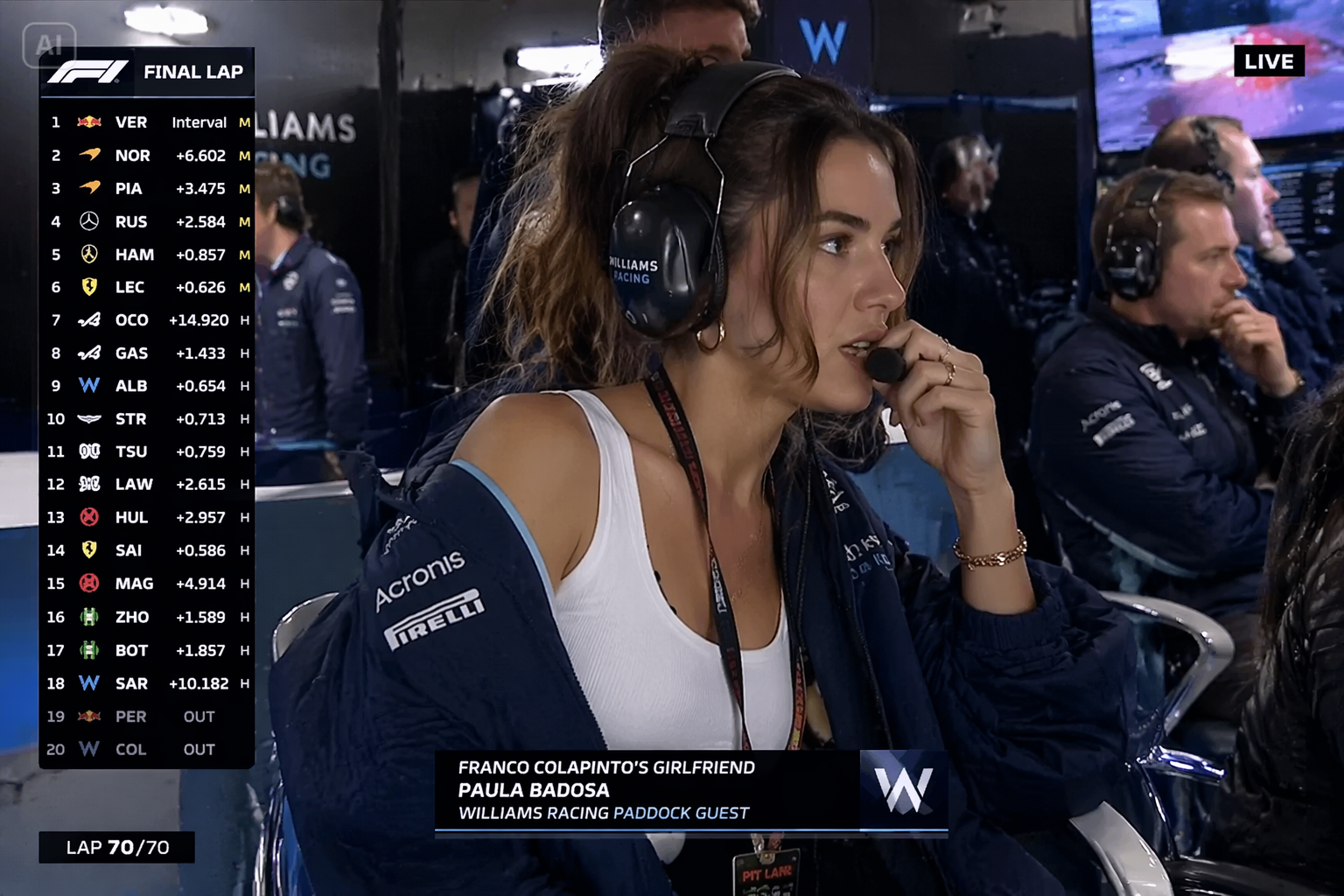 AI F1 live TV broadcast screenshots benefits