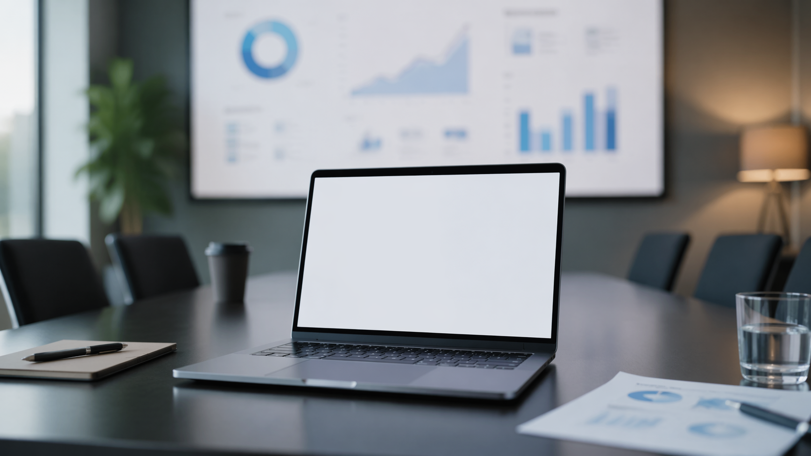 Dreamina MacBook mockup snabb exempel 5: Startup Pitch Mockup
