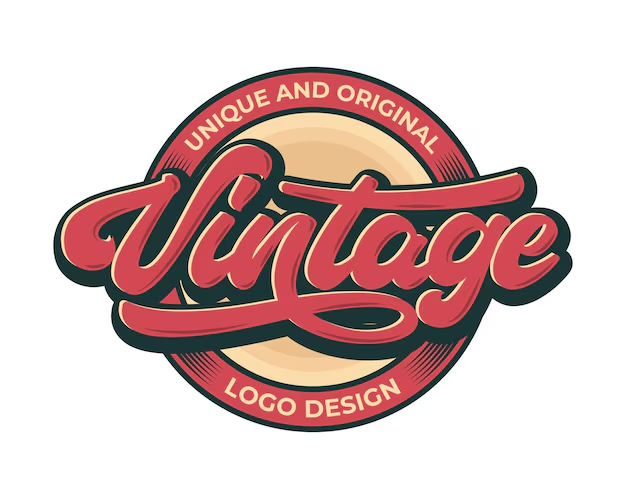 Logo di branding vintage con stile retrò.