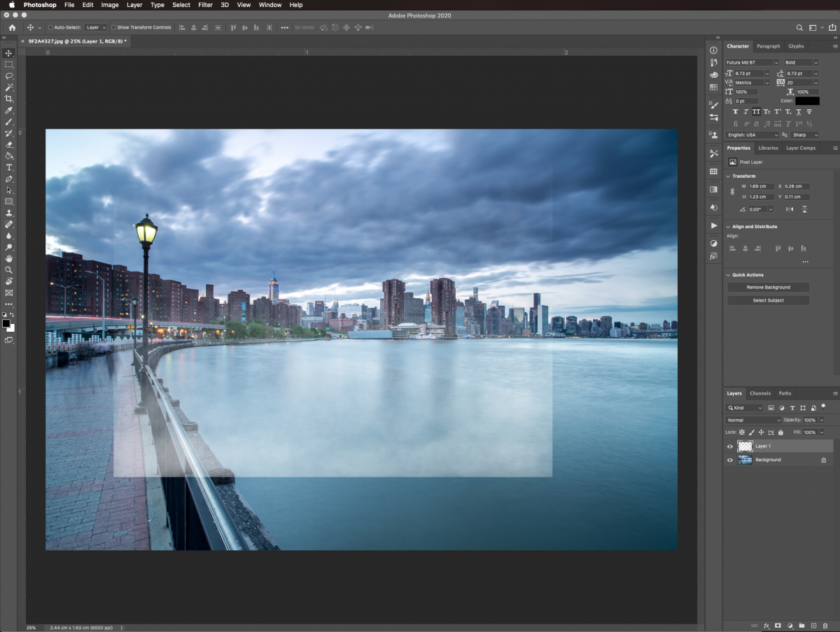 Import the fog overlay