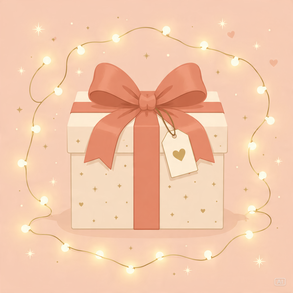 Twinkling gift box birthday GIF base image generated by Pippit
