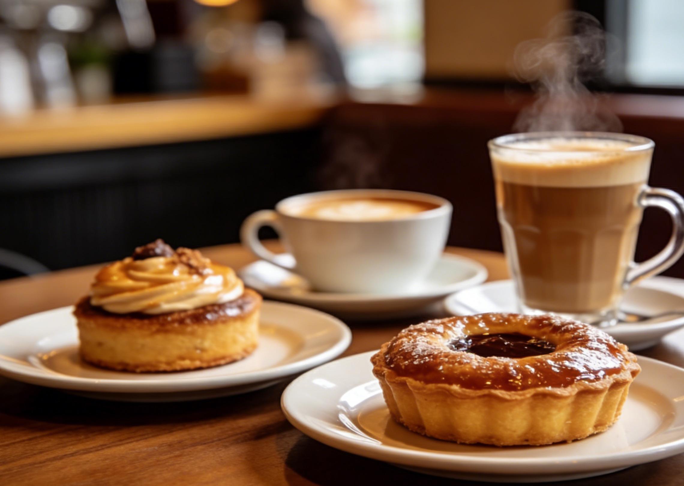 Gardez les desserts et le café exquis sur la table