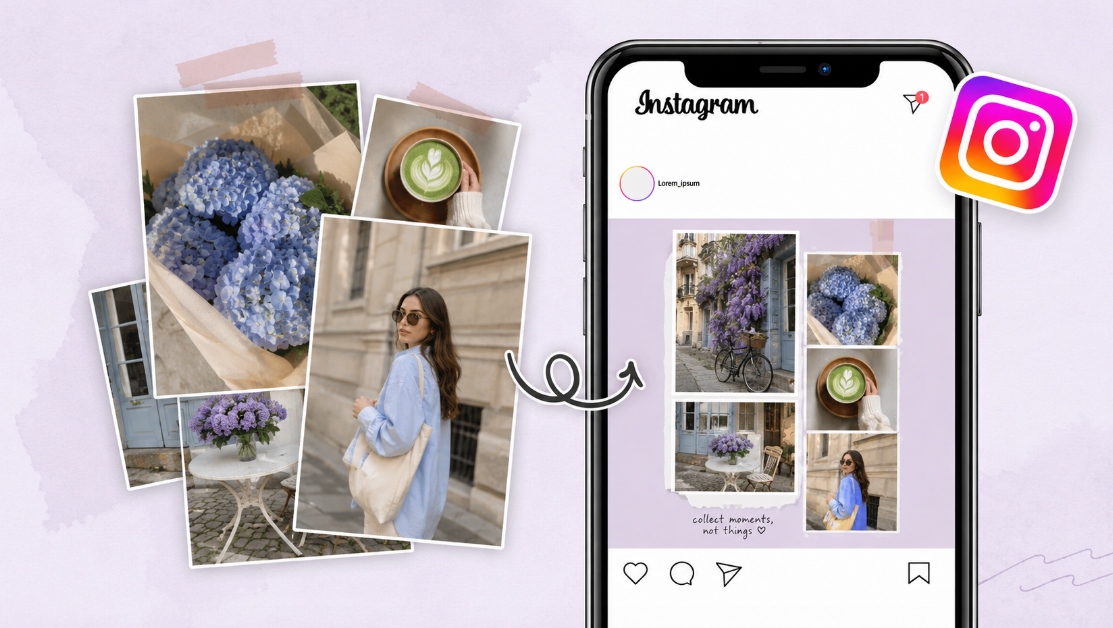 Multiple image posting on Instagram