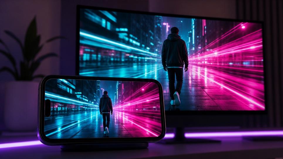 neon slow-motion videosjabloon workflow visueel