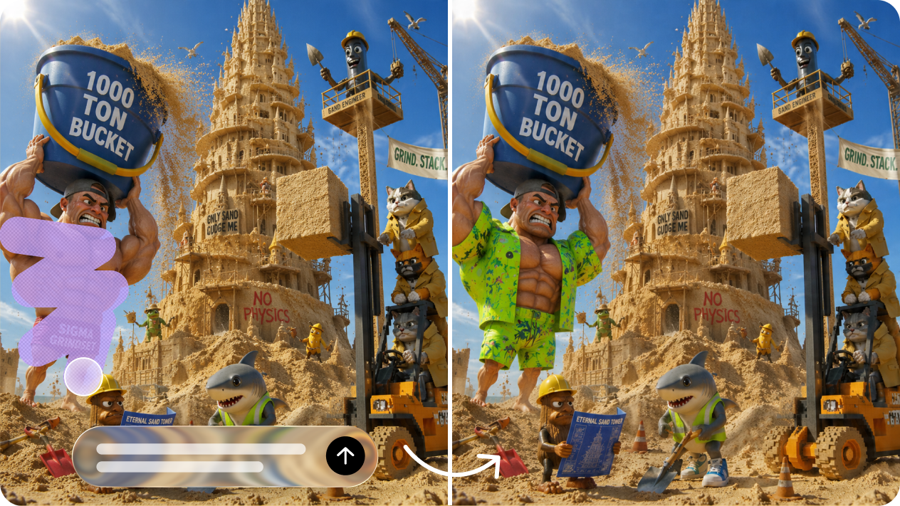 Refine every detail flawlessly with AI image editing