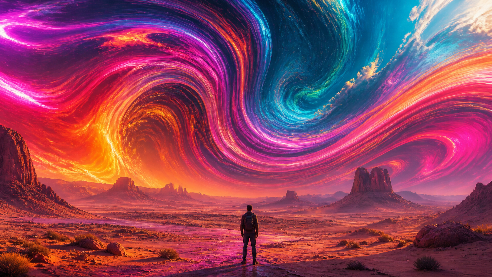LSD Hallucinogenic Color Waves original 16:9 effect visual 4