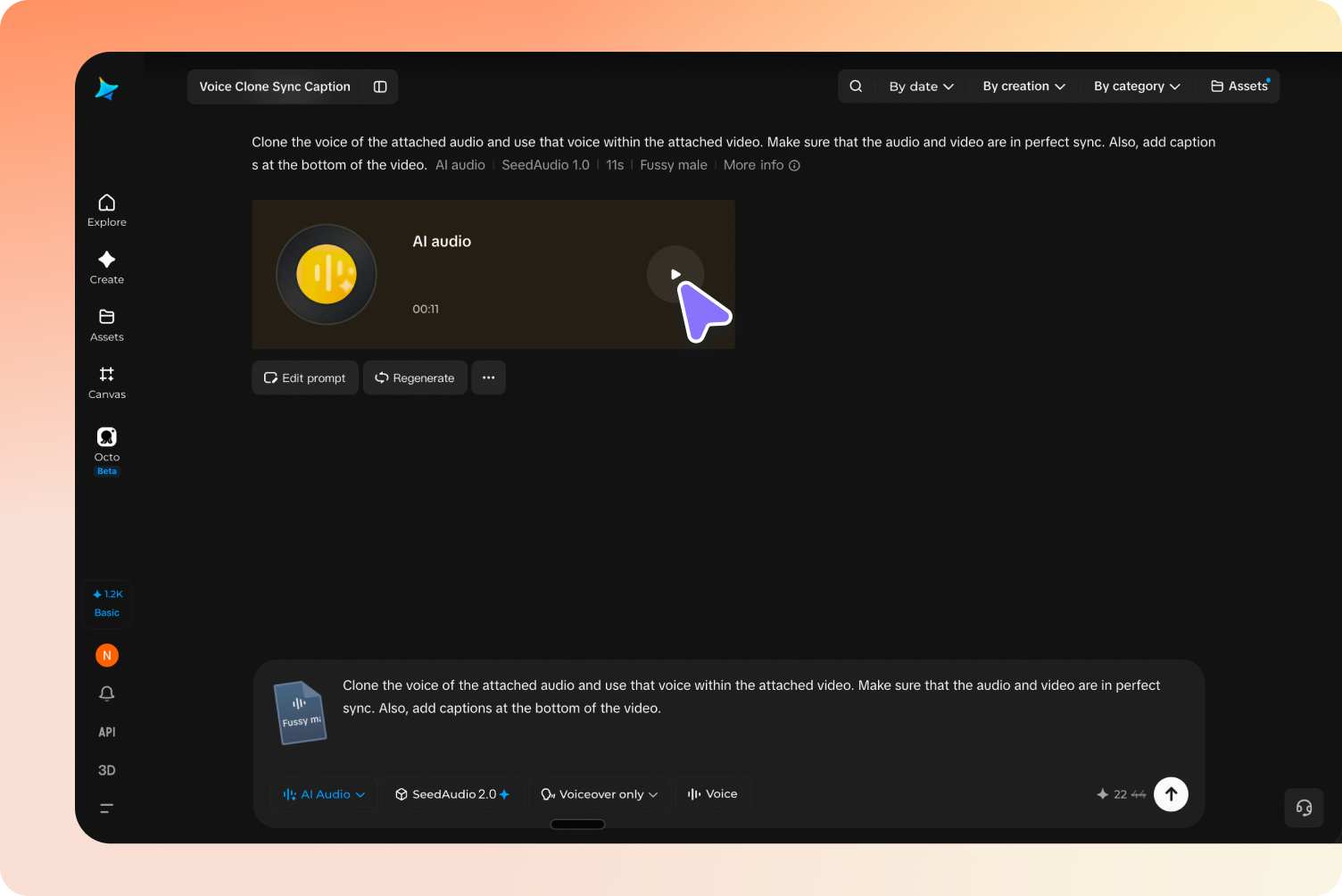 Choose a language and generate