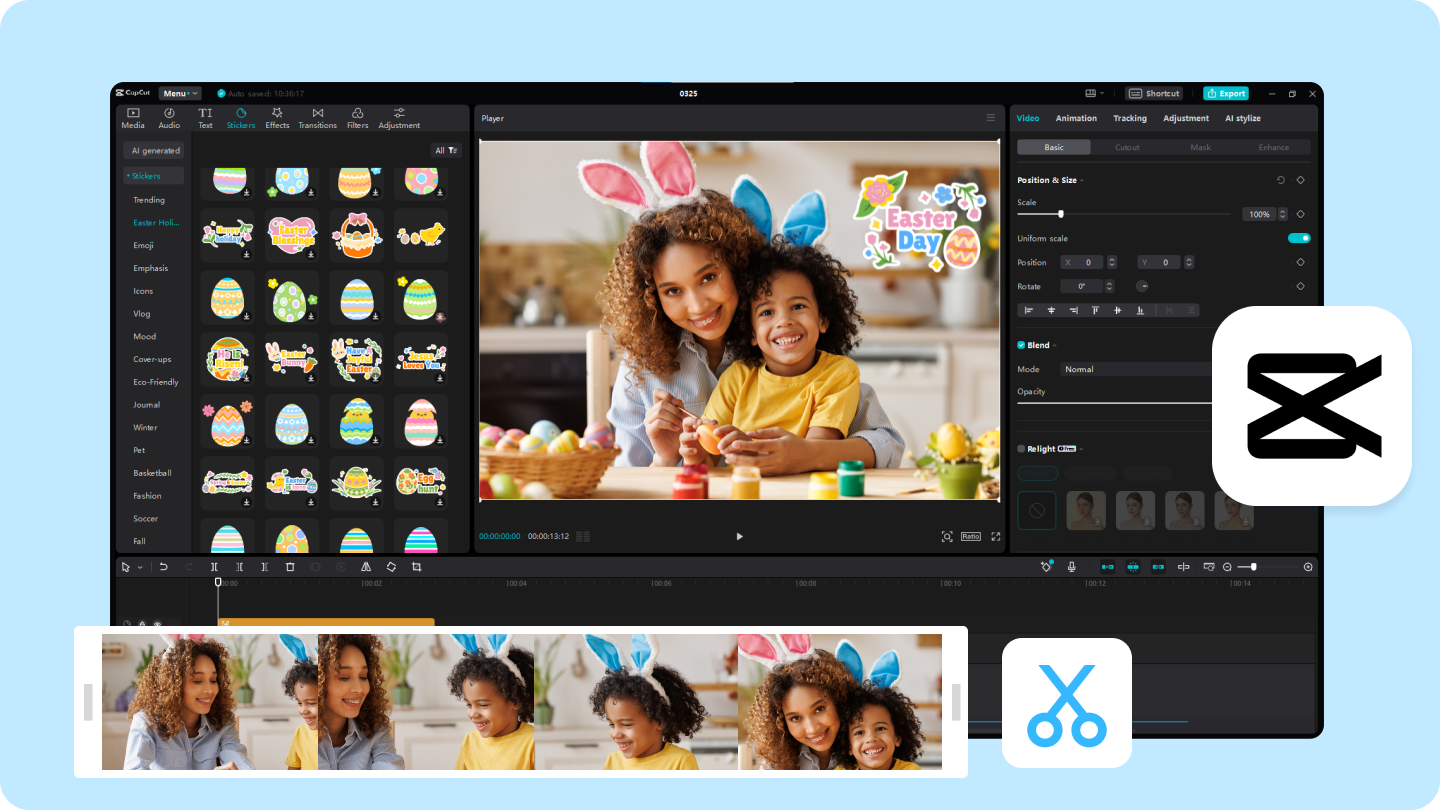 Producir videos atractivos de Pascua | Saluda a familiares y amigos creativamente