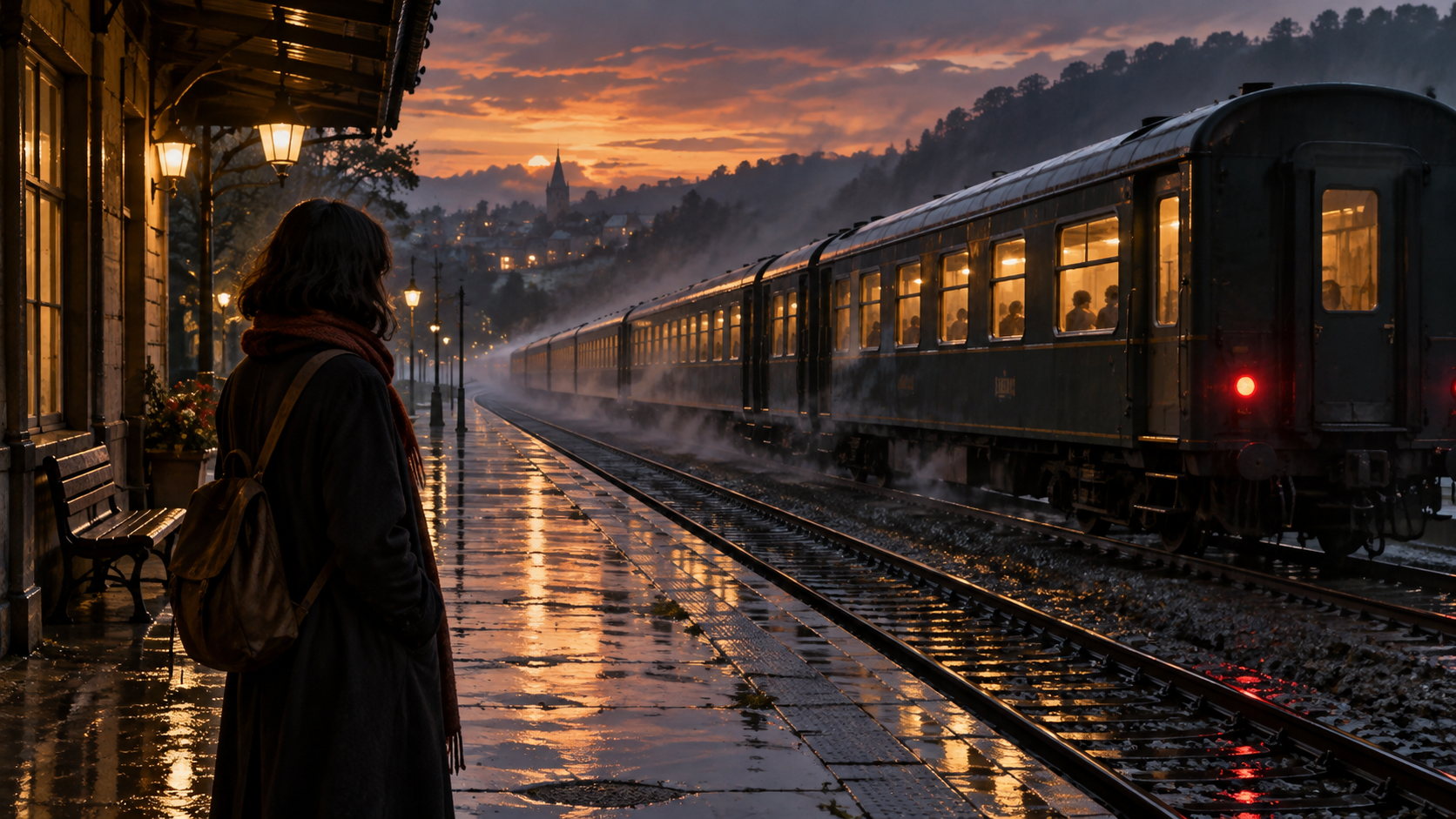 El Tren Que Sale Al Atardecer