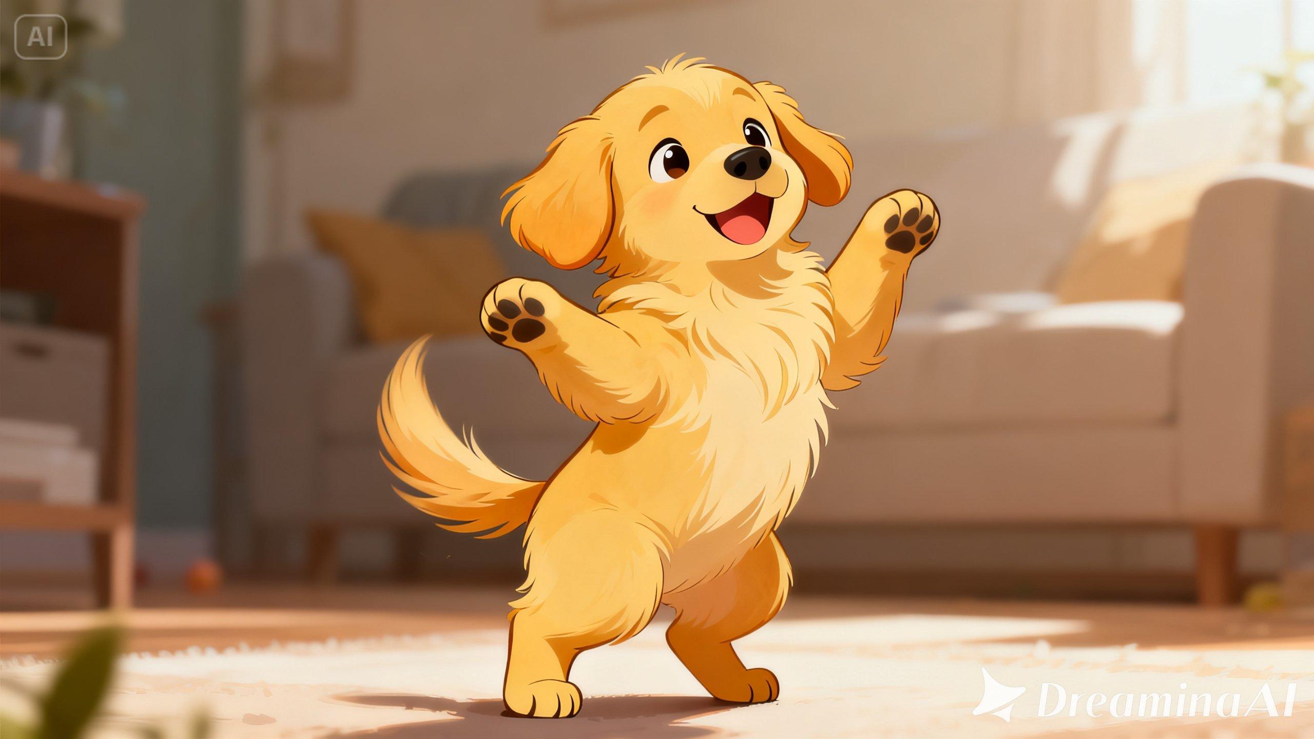 Export and share HD ai dog dancing videos for TikTok, Reels, and Shorts
