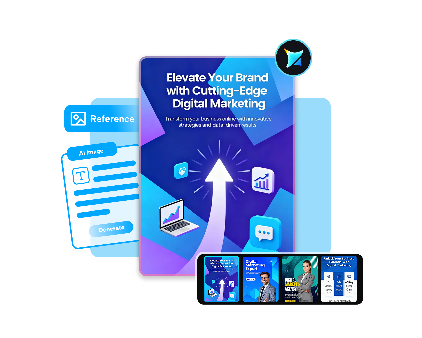 Creează afișe de marketing digital cu AI