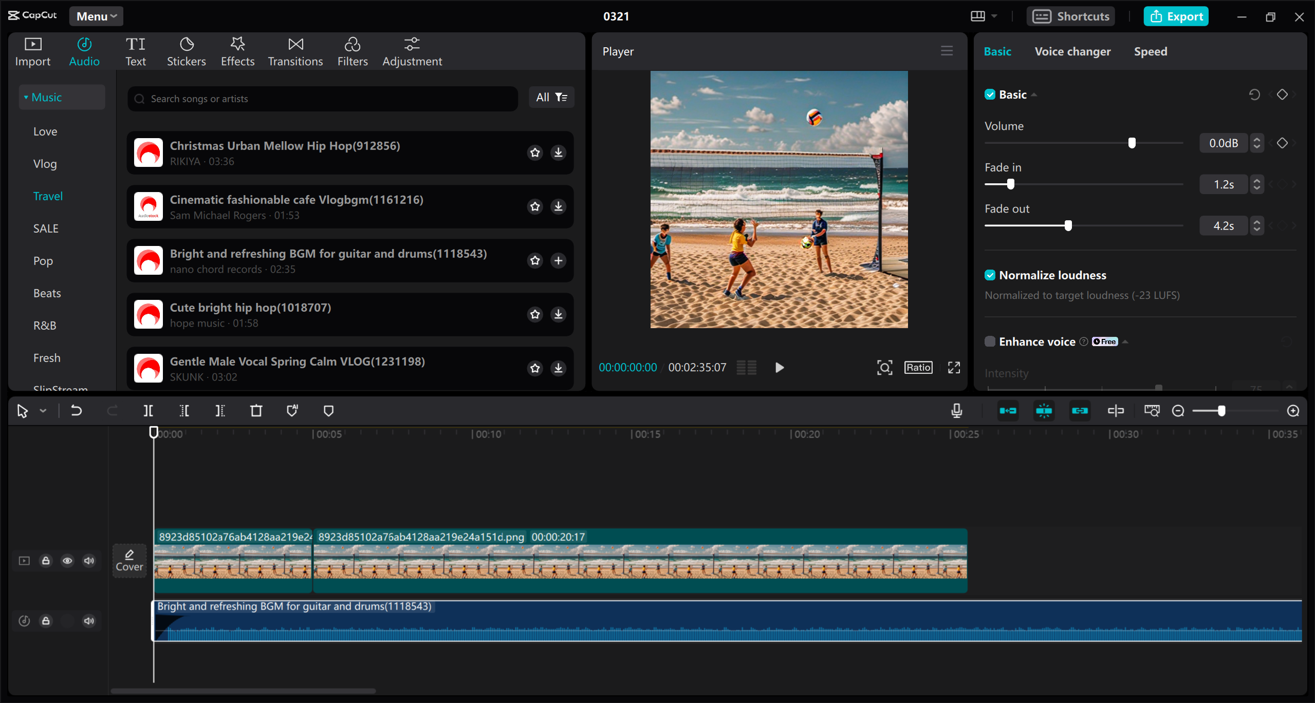 Le moyen ultime d'ajouter de la musique de fond sur PC : CapCut