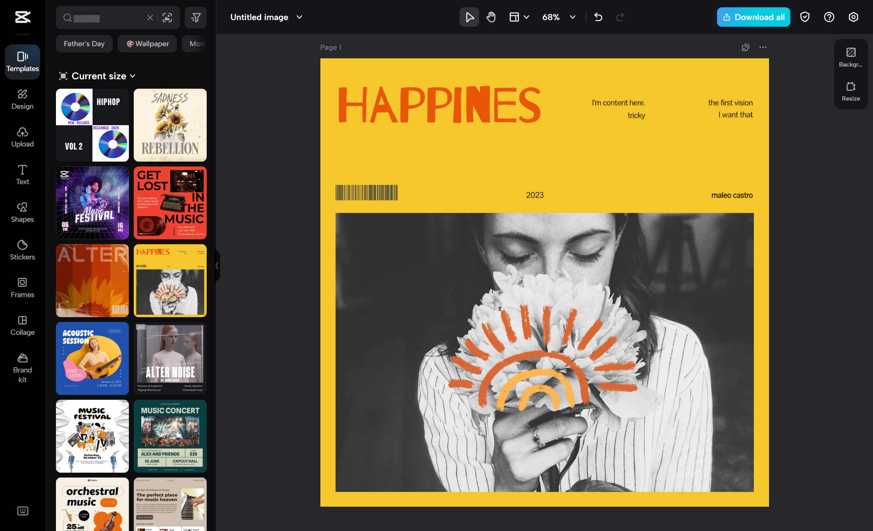 Interfaccia dell' CapCut editor video desktop: lo strumento migliore per migliorare i post aziendali di Instagram