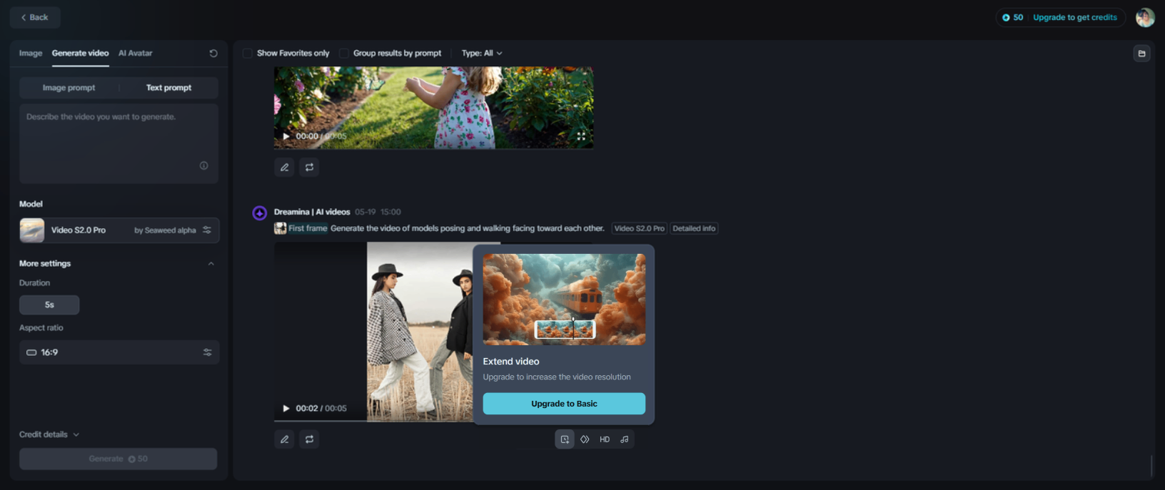 Extend video
