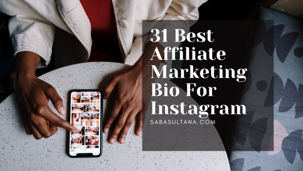 Interfaccia di business bio per il marketing di affiliazione