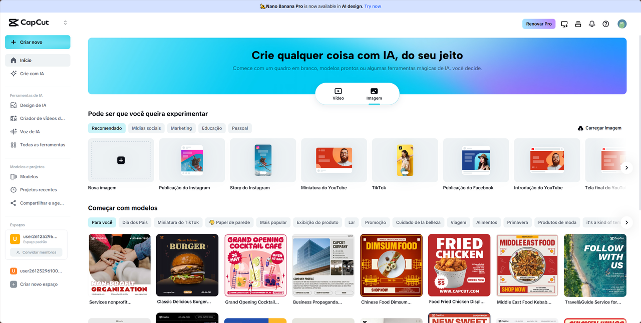 Criação de assinatura digital no CapCut