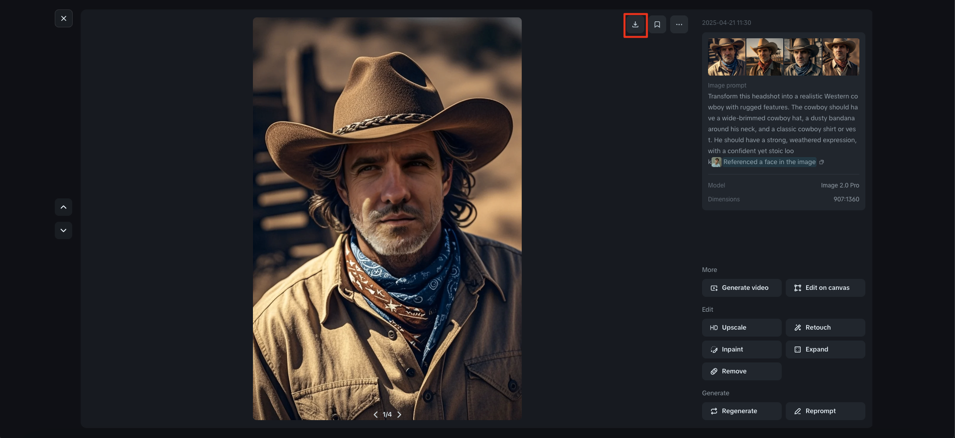 Download AI image