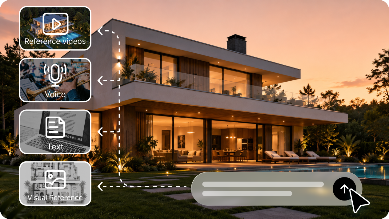 Cree animaciones arquitectónicas con hasta 50 entradas multimodales