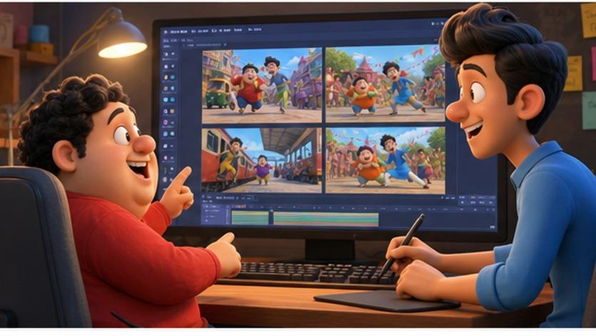 Motu Patlu AI Video Prompt ejemplo 6