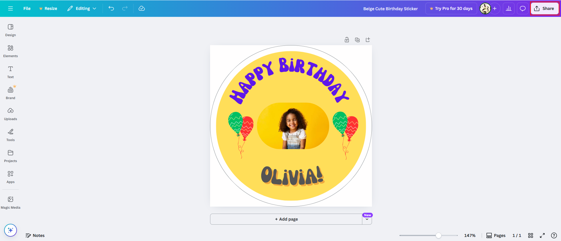 誕生日ステッカーfor WhatsApp