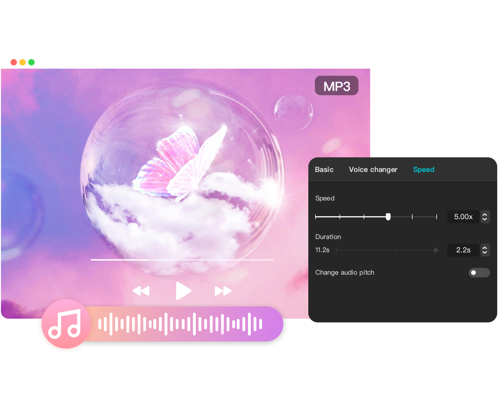 CapCut's Musikgeschwindigkeitswechsler