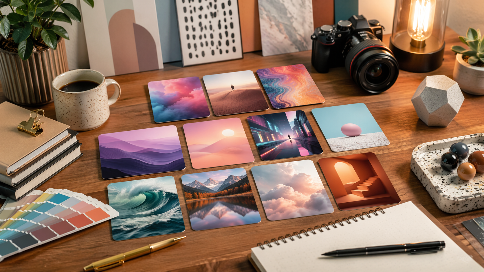 Dreamina PromptBase AI prompt prompt example 1: Floating Prompt Tiles