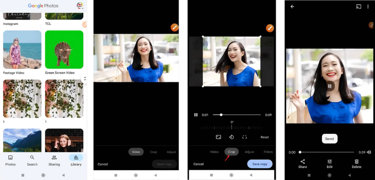 Χρησιμοποιώντας το Google Photos για περικοπή βίντεο MP4