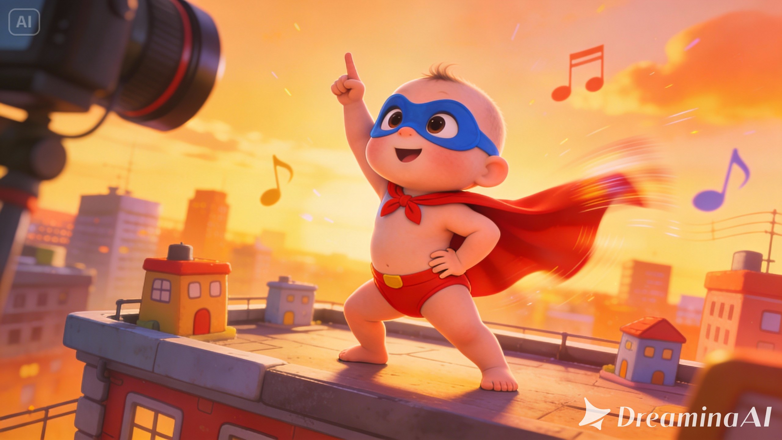Superhero baby moves