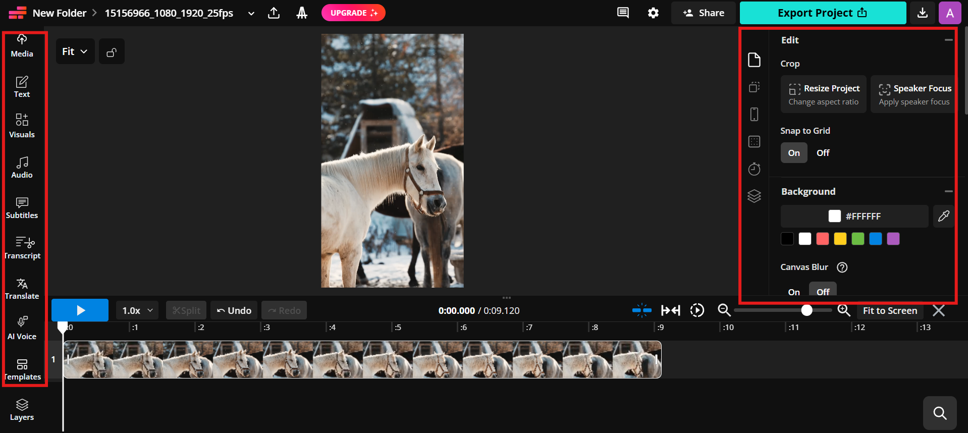 Bewerk video