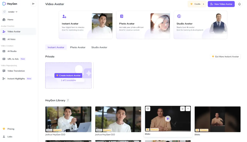 Cara mencipta avatar AI dengan platform atas talian HeyGen
