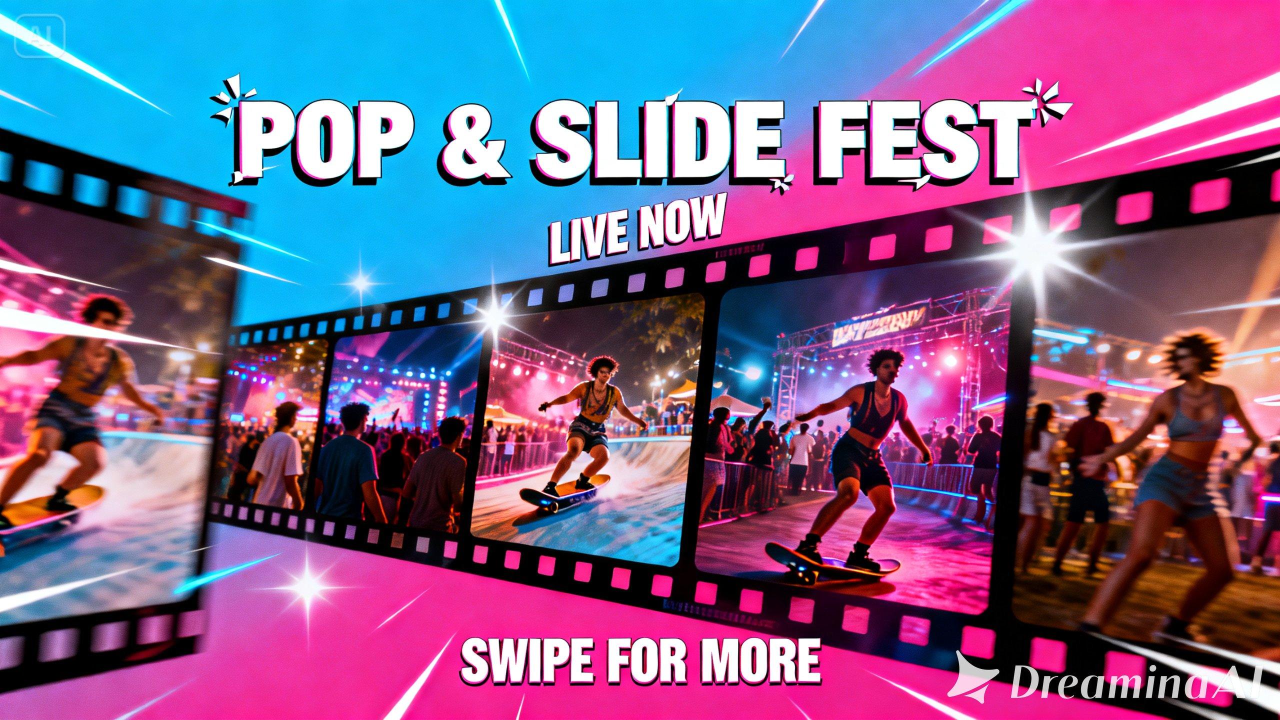 Social media post poster with quick motion effects