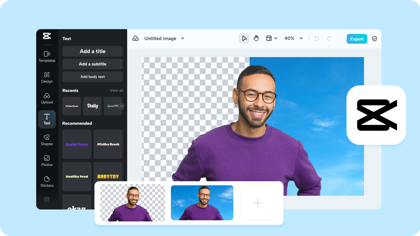 Muokkaa PNG-taustakuvaa