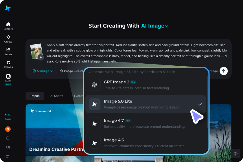 Set your AI model and adjust generation settings