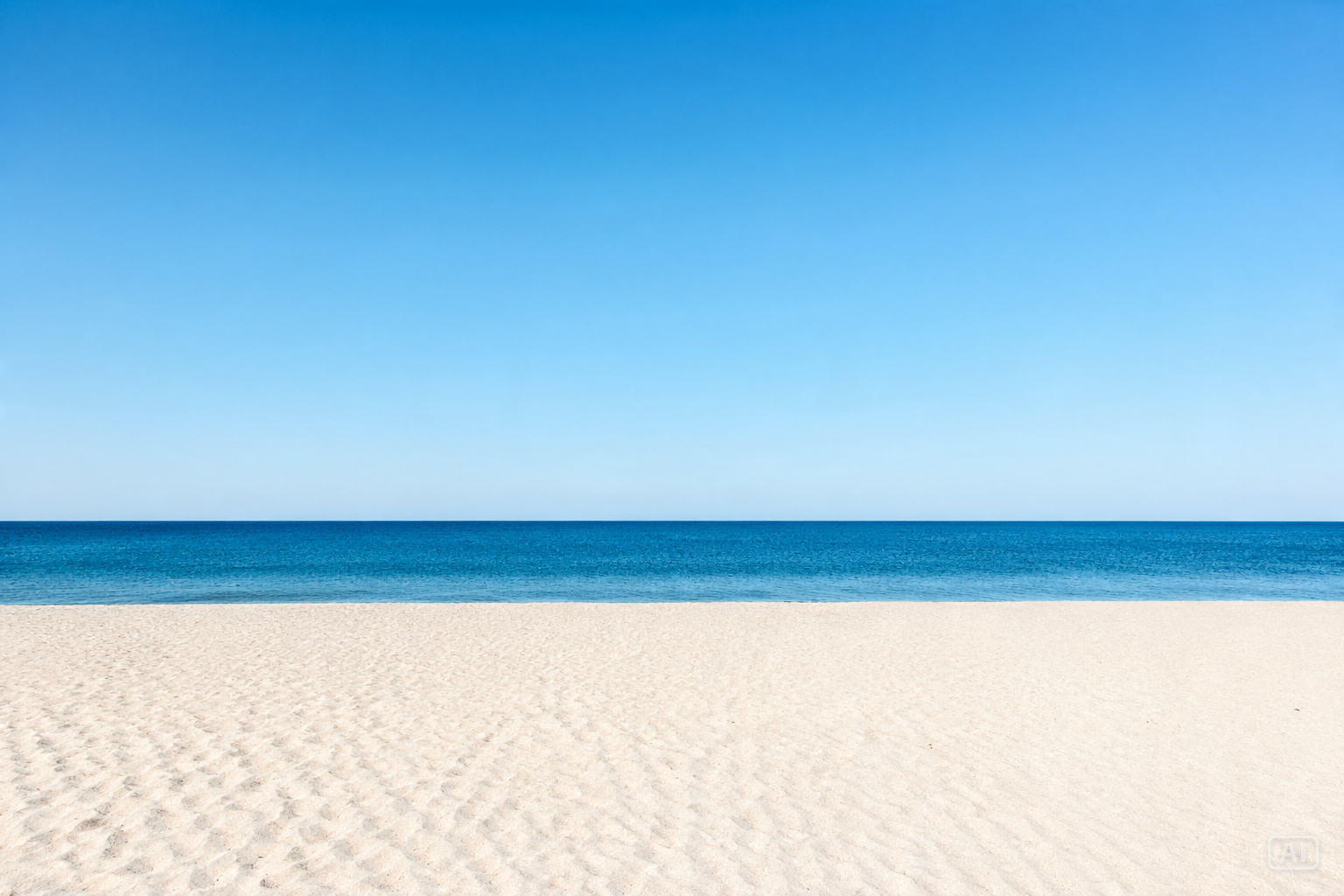 Minimalist beach horizon wallpaper generated by Pippit