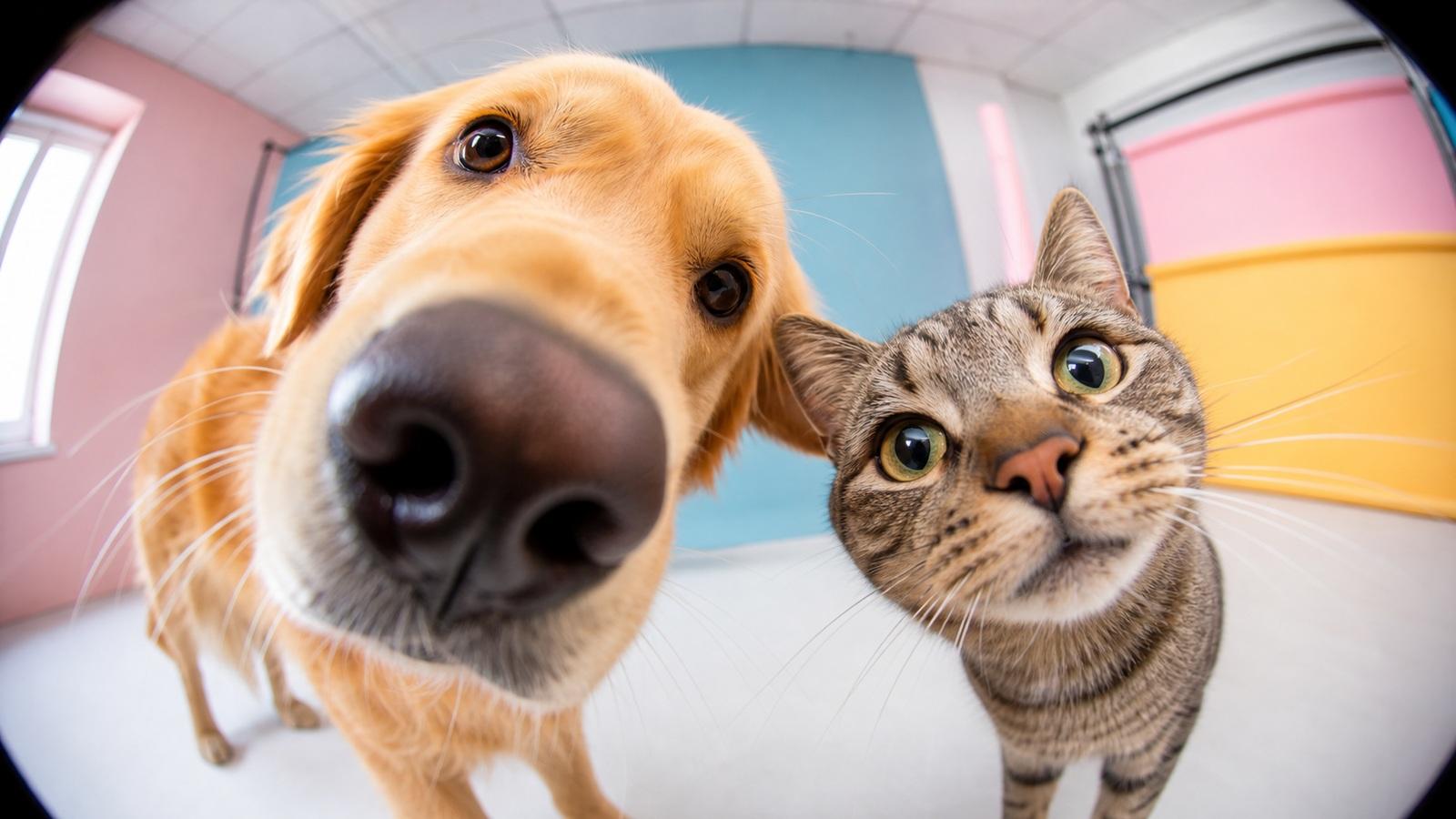 Fisheye Pet Photo AI Prompts hero image