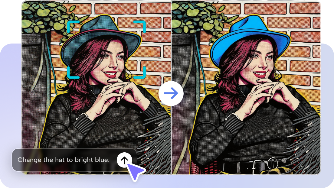  La función de edición de Dreamina para mejorar el arte pop