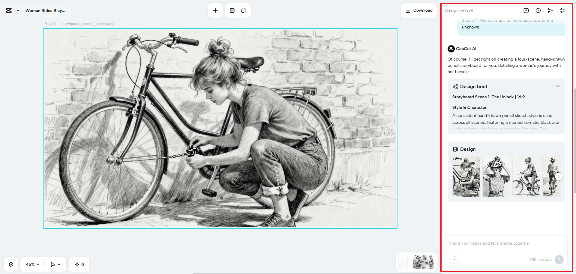 Udoskonal swój projekt storyboardu