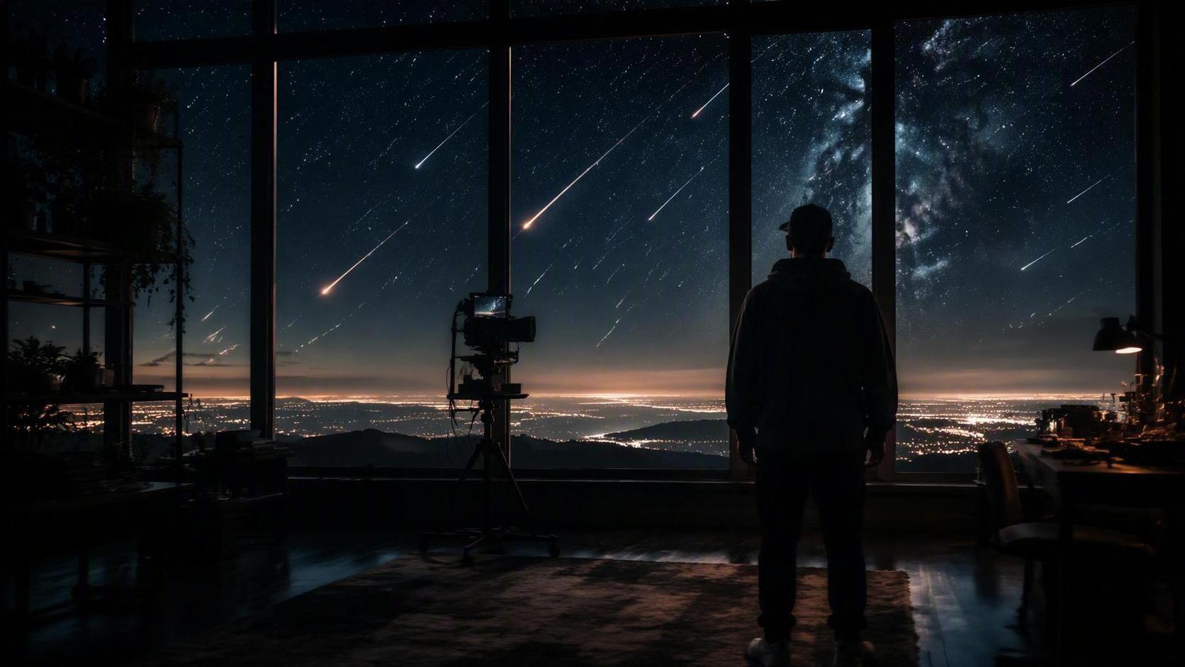 16:9電影拍攝明星Dreamina視訊視覺，場景1。