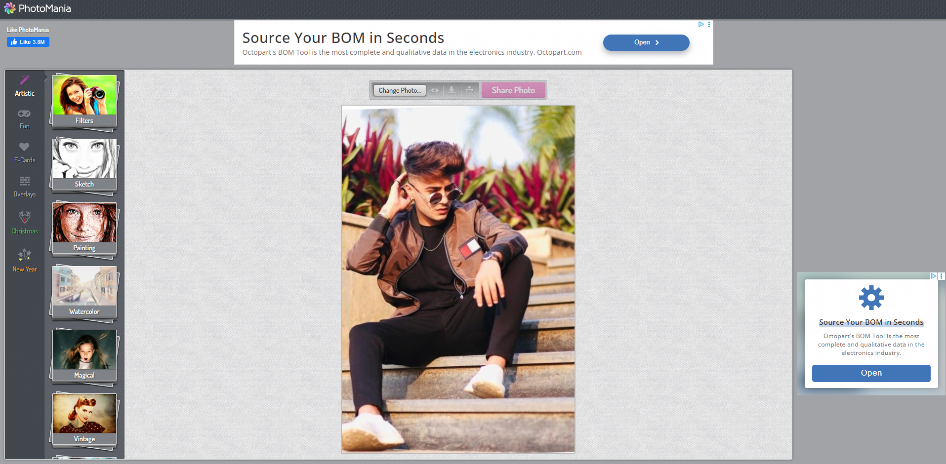 Interface of PhotoMania