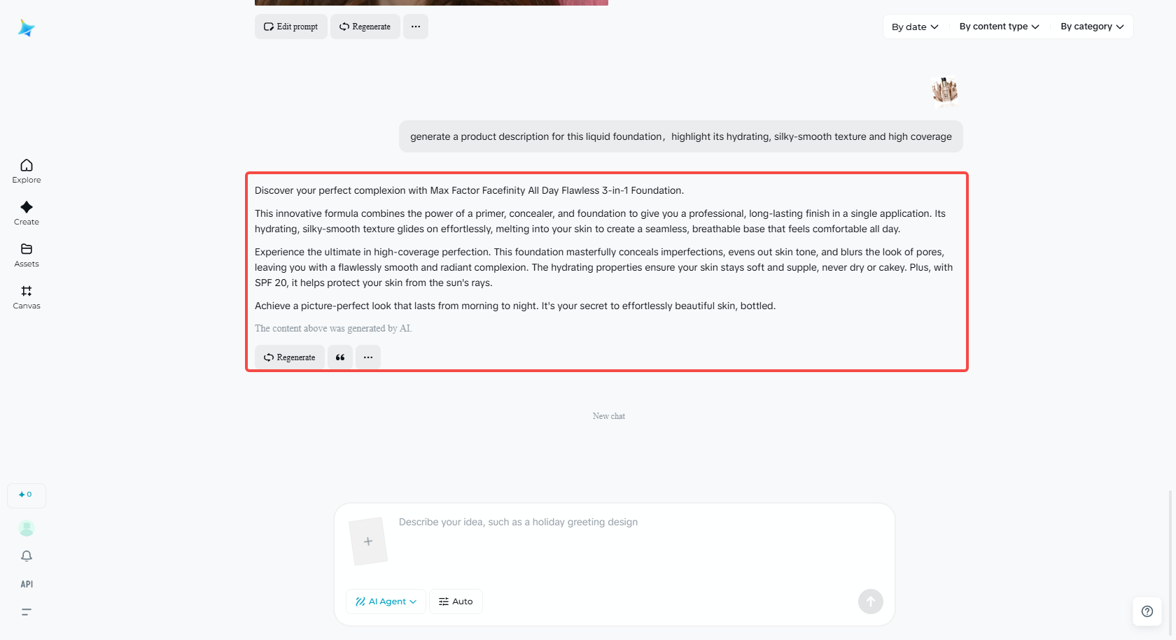 Copy and use your product description