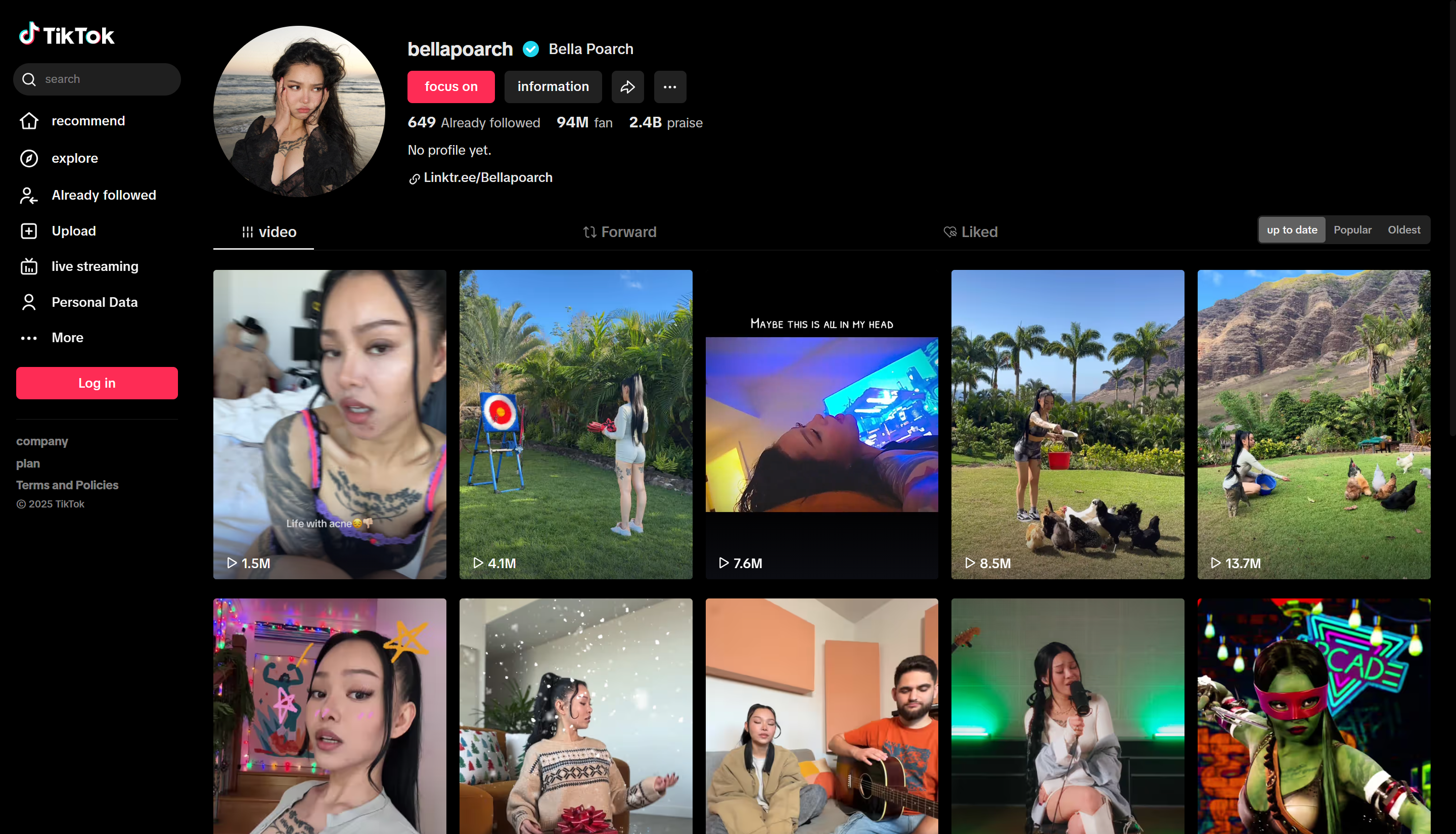 ผู้สร้างเทรนด์ TikTok 5 อันดับแรก: Bella Poarch