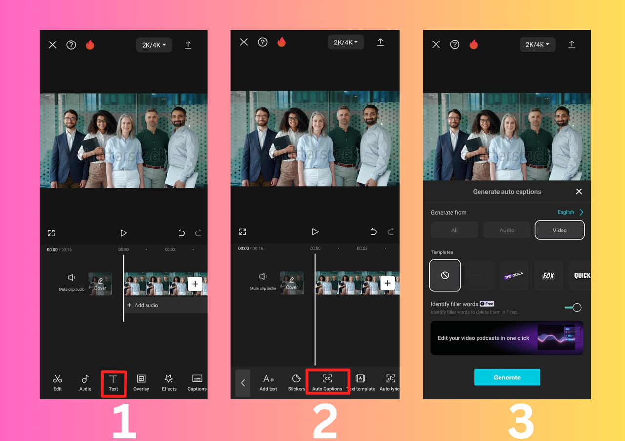 ภาพ AI พร้อมการเงินแสดงการ์ด KPI และแผนภูมิในCapCut