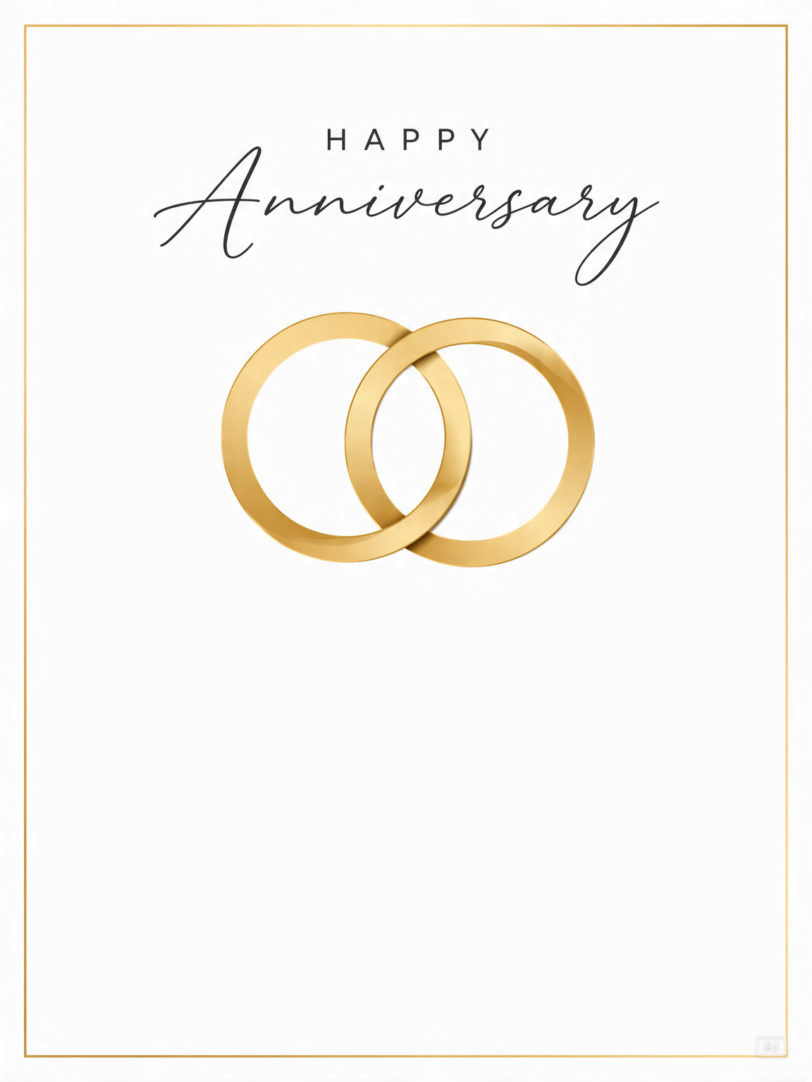 Minimalist modern anniversary card generated by Pippit