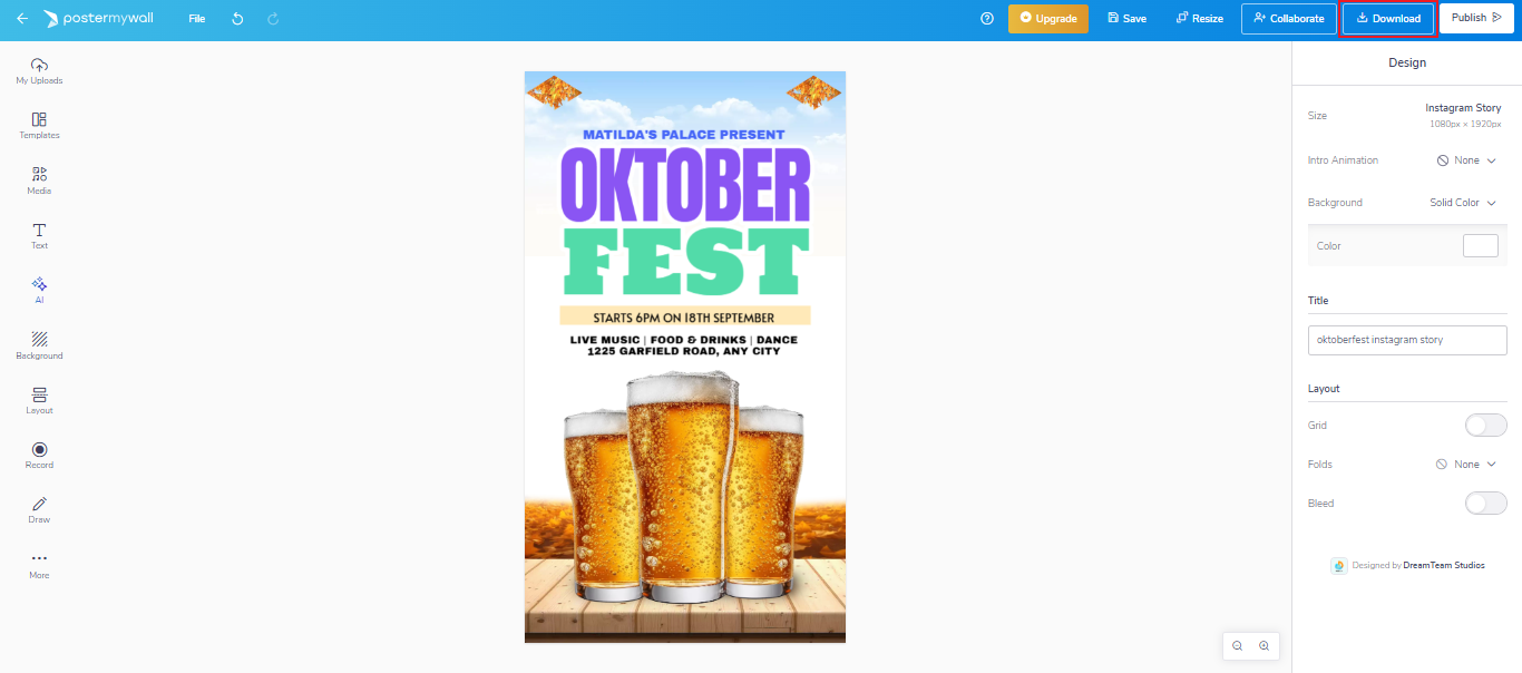Oktoberfest flyer
